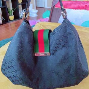 Gucci lady web black hobo bag